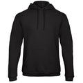 Black - Front - B&C Unisex Adult ID.203 50-50 Hoodie