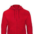 Red - Back - B&C Unisex Adult ID.205 50-50 Full Zip Hoodie