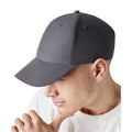 Graphite Grey - Back - Beechfield Unisex Adult Pro-Style Recycled Baseball Cap