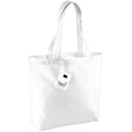 White - Front - Westford Mill Organic Cotton Shopper Bag
