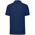 Navy - Back - Fruit of the Loom Mens 65-35 Polo Shirt