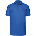 Royal Blue - Front - Fruit of the Loom Mens 65-35 Polo Shirt