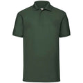 Bottle Green - Front - Fruit of the Loom Mens 65-35 Polo Shirt