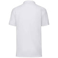 White - Back - Fruit of the Loom Mens 65-35 Polo Shirt