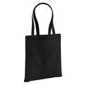 Black - Back - Westford Mill EarthAware Organic Bag For Life Tote Bag