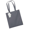 Graphite Grey - Front - Westford Mill EarthAware Organic Bag For Life Tote Bag