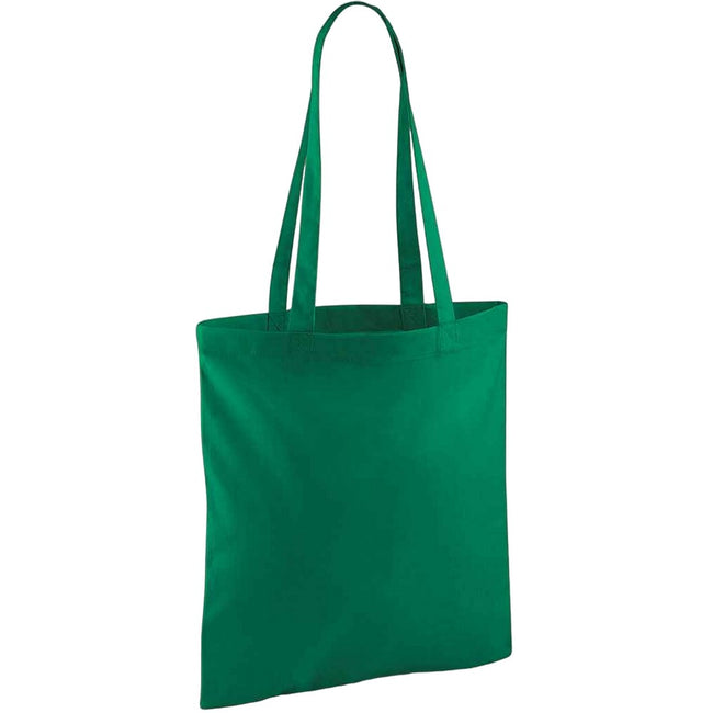 Kelly Green - Back - Westford Mill Bag For Life Long Handle Tote Bag