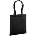 Black - Front - Westford Mill Premium Organic Cotton Tote Bag