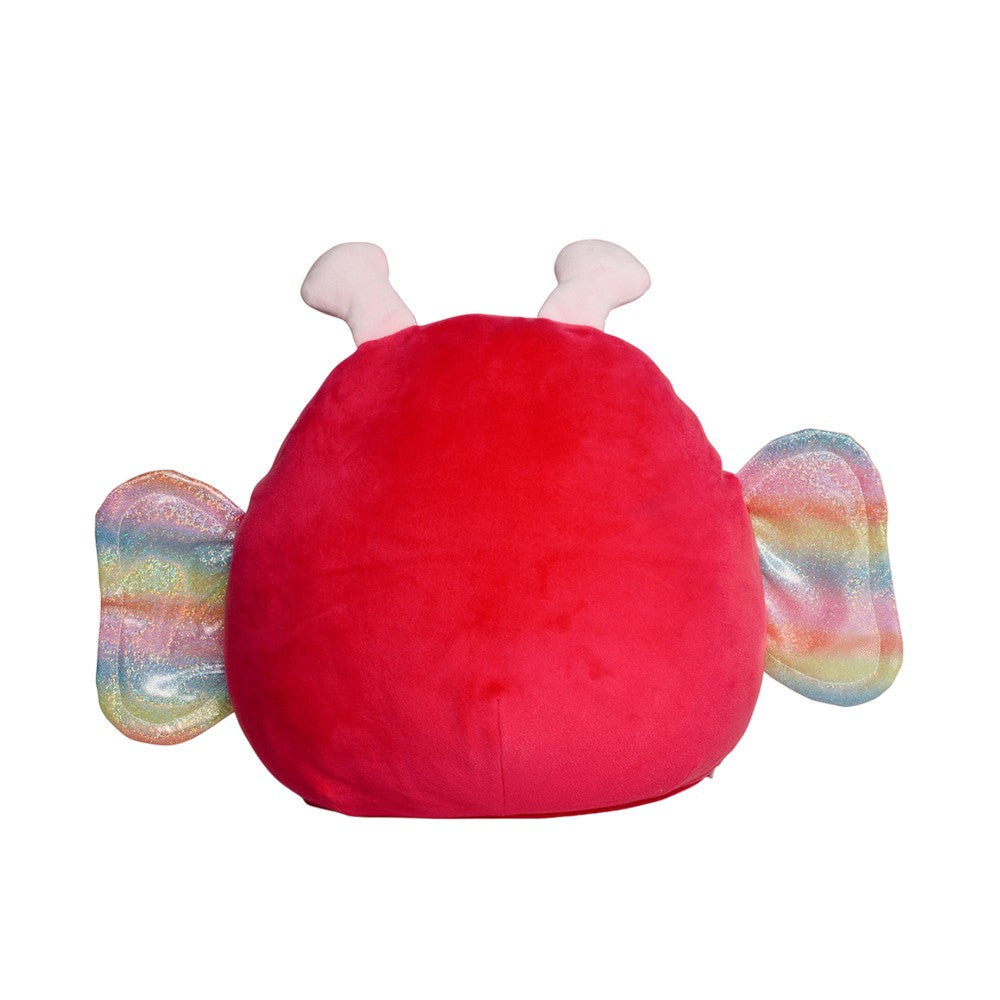 Pink - Back - Mumbles Squidgy Butterfly Plush Toy