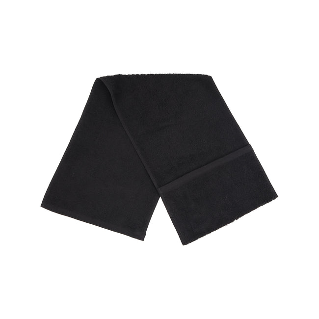 Black - Front - Towel City Luxury Gym Towel