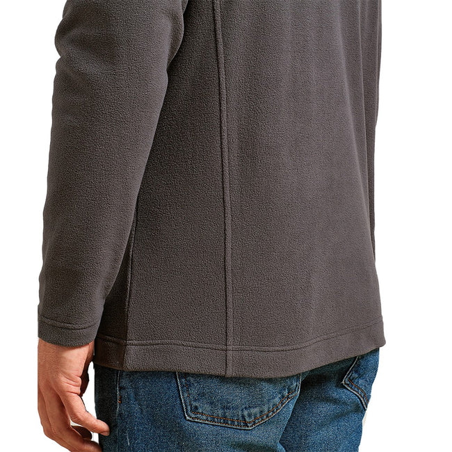 Dark Grey - Back - Premier Unisex Adult Recyclight Quarter Zip Fleece Top