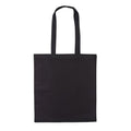 Black - Front - Nutshell Recycled Cotton Long Handle Shopper Bag