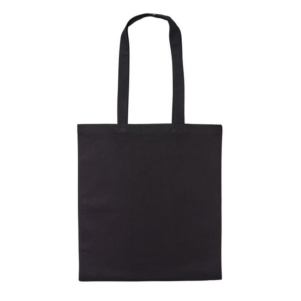 Black - Front - Nutshell Recycled Cotton Long Handle Shopper Bag