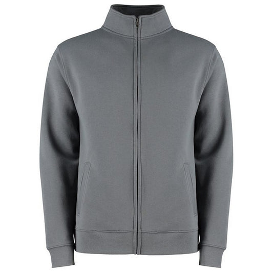 Dark Grey Marl - Front - Kustom Kit Mens Full Zip Regular Jacket