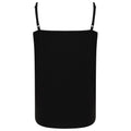 Black - Back - SF Minni Girls Feel Good Stretch Spaghetti Strap Vest Top