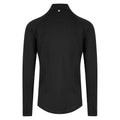 Jet Black - Back - Awdis Mens Cool-Flex Half Zip Long-Sleeved Top