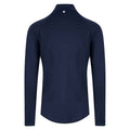 French Navy - Back - Awdis Mens Cool-Flex Half Zip Long-Sleeved Top