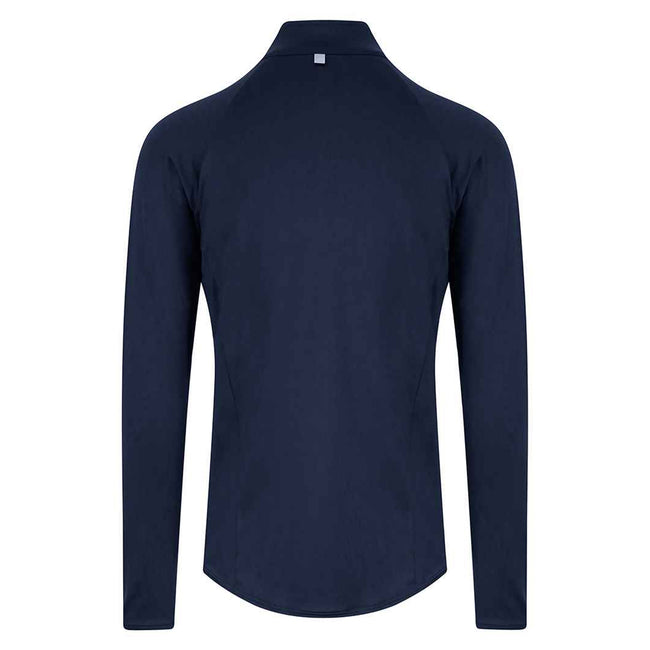 French Navy - Back - Awdis Mens Cool-Flex Half Zip Long-Sleeved Top