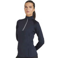 French Navy - Side - AWDis Cool Womens-Ladies Cool-Flex Half Zip Long-Sleeved Base Layer Top