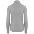Silver Grey - Back - AWDis Cool Womens-Ladies Cool-Flex Half Zip Long-Sleeved Base Layer Top