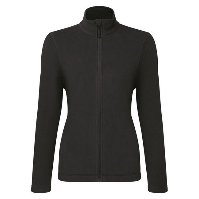 Black - Front - Premier Womens-Ladies Recyclight Full Zip Fleece Jacket
