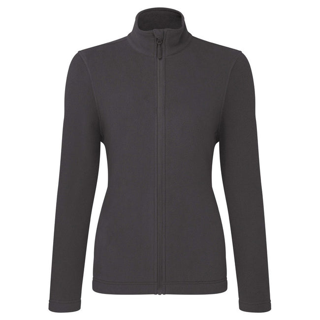Dark Grey - Front - Premier Womens-Ladies Recyclight Full Zip Fleece Jacket