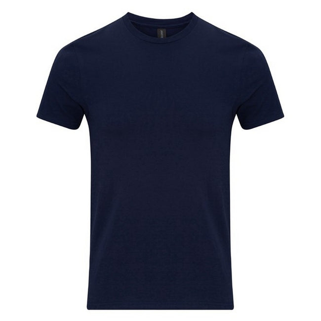 Navy - Front - Gildan Unisex Adult Enzyme Washed T-Shirt