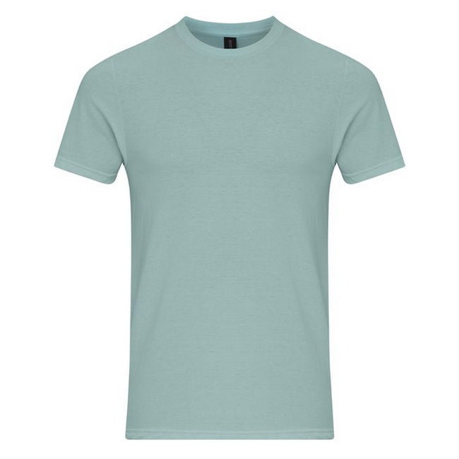 Teal Ice - Front - Gildan Unisex Adult Enzyme Washed T-Shirt