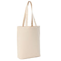 Natural - Back - Nutshell Premium Canvas Flat Base Shopper