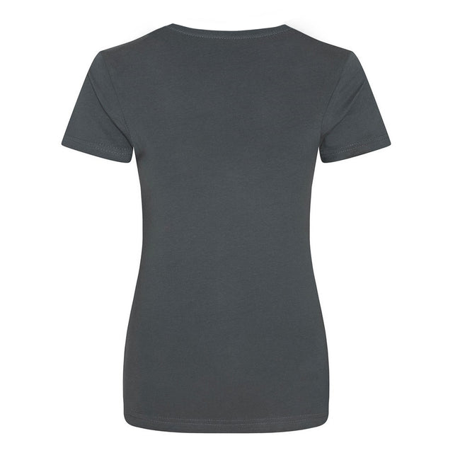 Charcoal - Back - Awdis Womens-Ladies Cascade Ecologie Organic T-Shirt