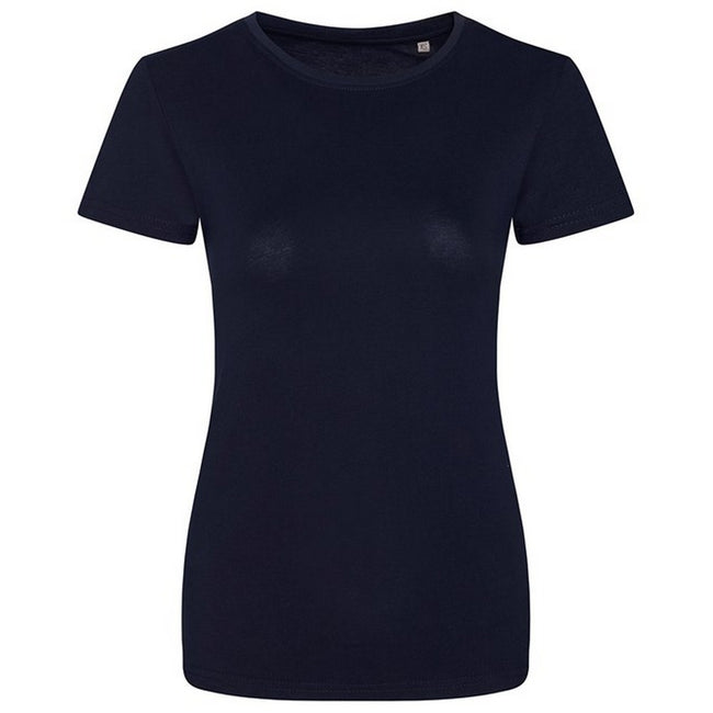 Navy - Front - Awdis Womens-Ladies Cascade Ecologie Organic T-Shirt