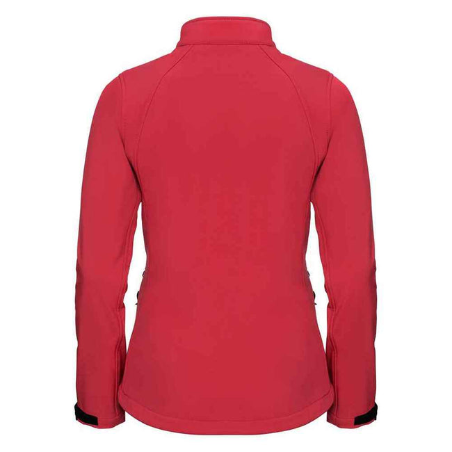 Classic Red - Back - Russell Womens-Ladies 3 Layer Soft Shell Jacket