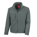 Grey - Front - Result Mens Classic Soft Shell Jacket