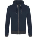 Navy-Charcoal - Front - Ecologie Unisex Adult Okavango Full Zip Hoodie