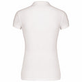 White - Back - Kariban Womens-Ladies Piqué Organic Slim Short-Sleeved Polo Shirt