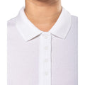 White - Lifestyle - Kariban Womens-Ladies Piqué Organic Slim Short-Sleeved Polo Shirt