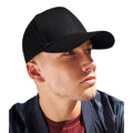 Black - Side - Beechfield Unisex Adult Ultimate 6 Panel Cap