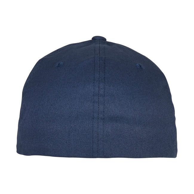 Navy - Back - Flexfit Unisex Adult Cotton Twill Baseball Cap