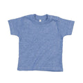 Heather Blue - Front - Babybugz Baby Plain T-Shirt