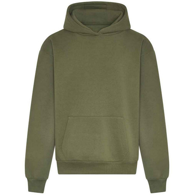 Earthy Green - Front - Awdis Unisex Adult Signature Heavyweight Hoodie