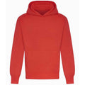 Soft Red - Front - Awdis Unisex Adult Signature Heavyweight Hoodie