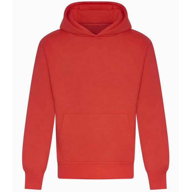 Soft Red - Front - Awdis Unisex Adult Signature Heavyweight Hoodie