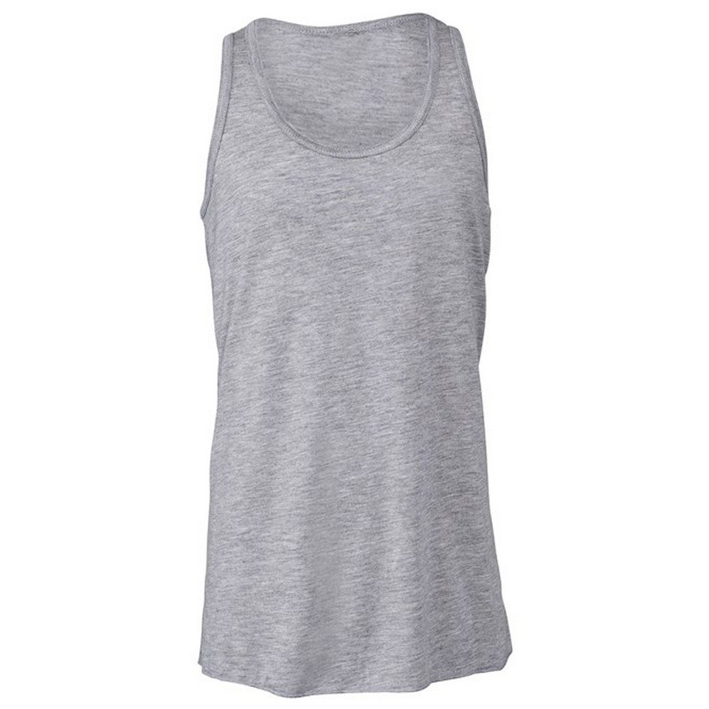 Athletic Heather - Front - Bella + Canvas Girls Racerback Tank Top