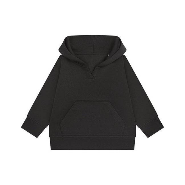 Black - Front - Larkwood Childrens-Kids Sustainable Hoodie