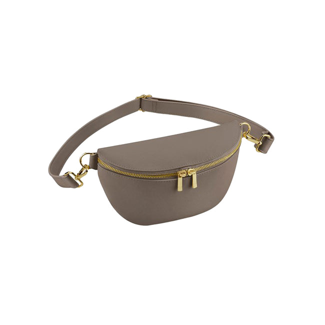 Taupe - Front - Bagbase Boutique Waist Bag