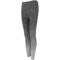 Dark Grey-Light Grey Marl - Side - Tombo Womens-Ladies Fade Seamless Leggings