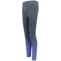 Navy-Blue Marl - Side - Tombo Womens-Ladies Fade Seamless Leggings