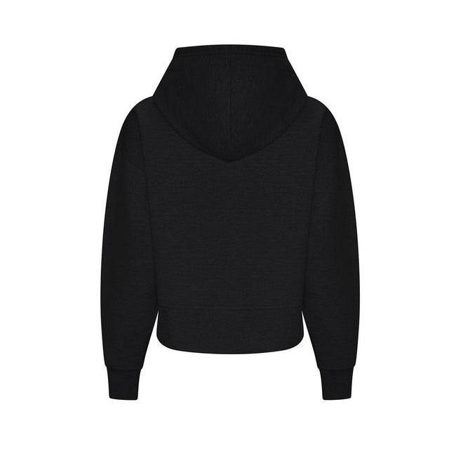 Deep Black - Back - Awdis Womens-Ladies Recycled Polyester Relaxed Fit Hoodie