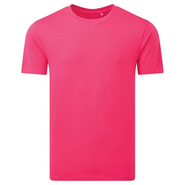 Hot Pink - Front - Anthem Unisex Adult Midweight Organic T-Shirt