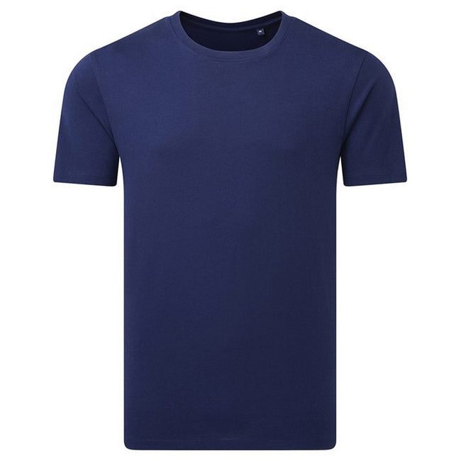 Navy - Front - Anthem Unisex Adult Midweight Organic T-Shirt